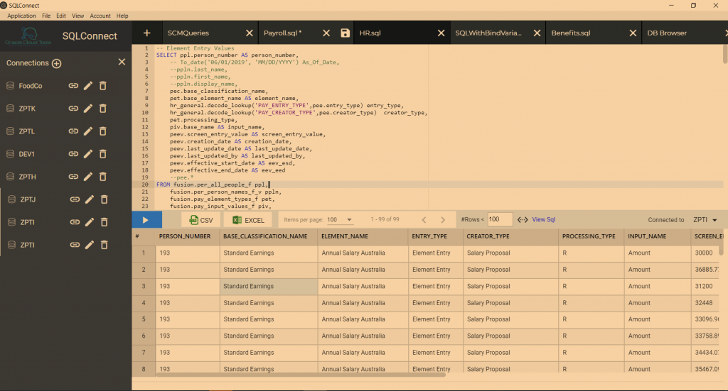 assignment query in oracle fusion