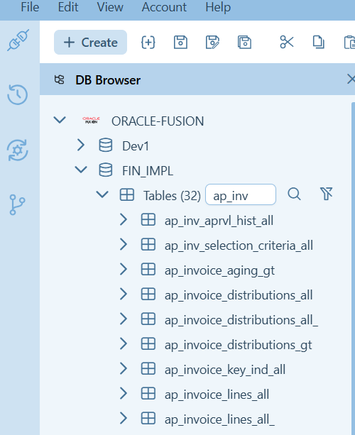 DataBase Browser_LIght